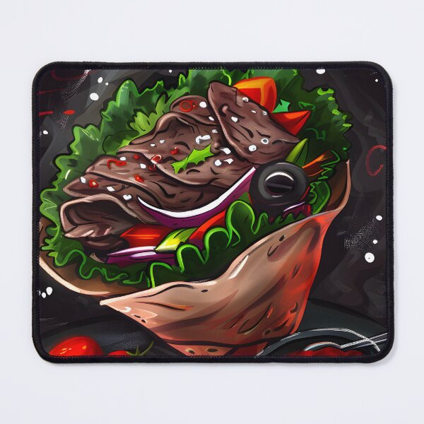 Item preview, Wrap It Up: Discover the Authentic Flavors of Middle Eastern Beef Shawarma - A Taste of Tradition Digital Art designed and sold by FUNqoosh.