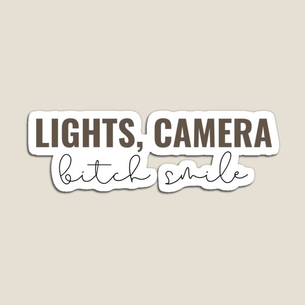 Item preview, Lights Camera Bitch Smile - Taylor Swift designed and sold by bombalurina.