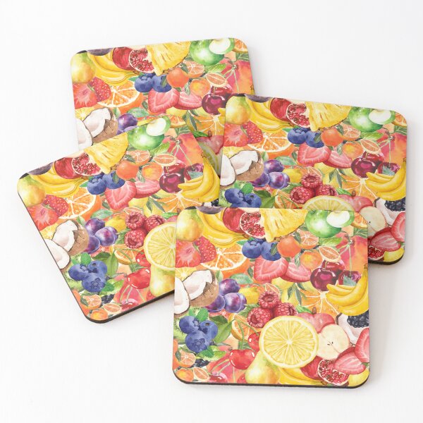 Item preview, Fruit Salad Watercolor Collage designed and sold by ellagal18.