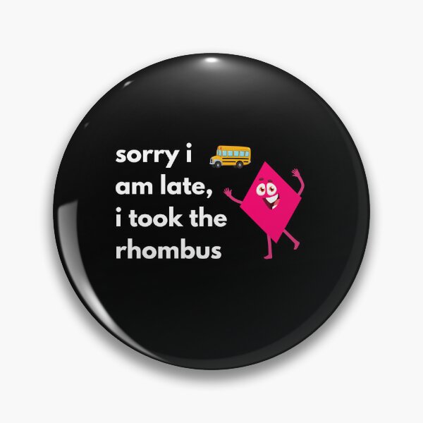 Item preview, Funny Maths Rhombus Pun designed and sold by sydney-syder.