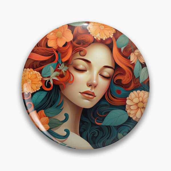 Item preview, Floral Inspired Portrait designed and sold by Eden Digital Creative.