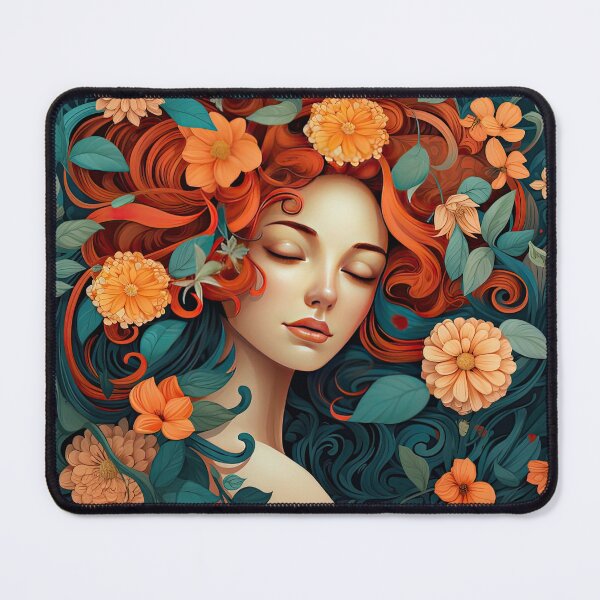 Item preview, Floral Inspired Portrait designed and sold by Eden Digital Creative.