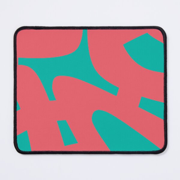 Item preview, Abstract Mid Century Modern Pattern in Modern Jade and Pink designed and sold by Deutschic.