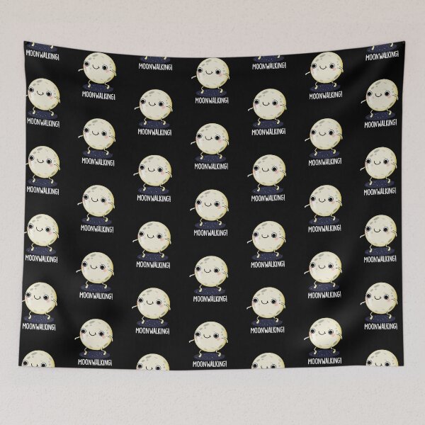 Item preview, Moon Walking Funny Dance Pun (Dark BG) designed and sold by punnybone.