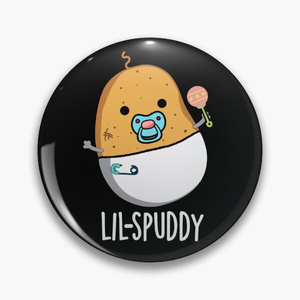 Item preview, Lil-spuddy Funny Potato Pun (Dark BG) designed and sold by punnybone.