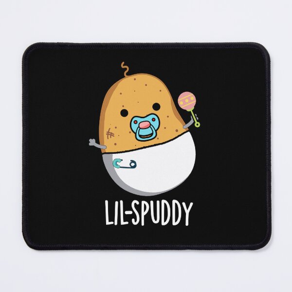 Item preview, Lil-spuddy Funny Potato Pun (Dark BG) designed and sold by punnybone.