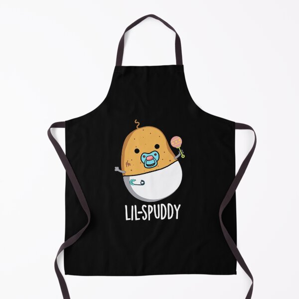 Item preview, Lil-spuddy Funny Potato Pun (Dark BG) designed and sold by punnybone.