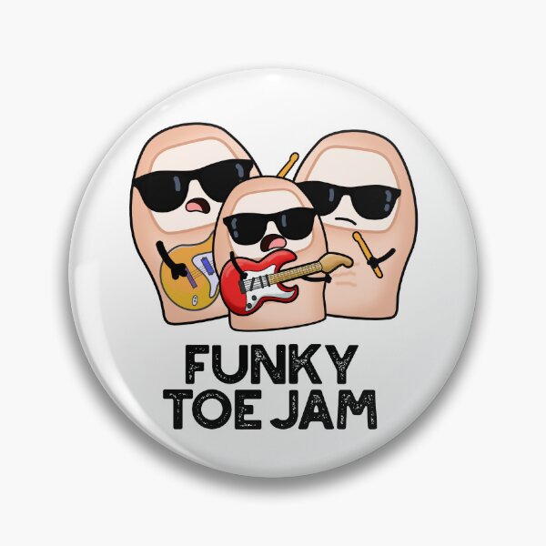 Item preview, Funky Toe Jam Funny Music Pun  designed and sold by punnybone.