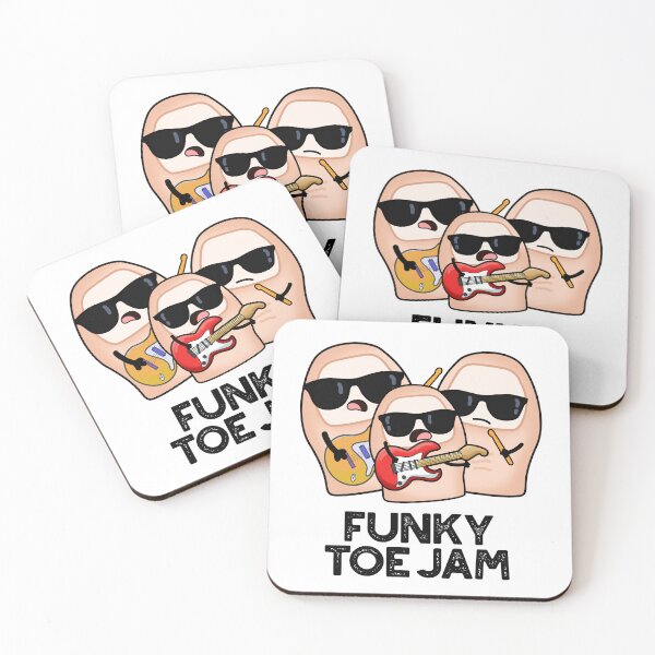 Item preview, Funky Toe Jam Funny Music Pun  designed and sold by punnybone.