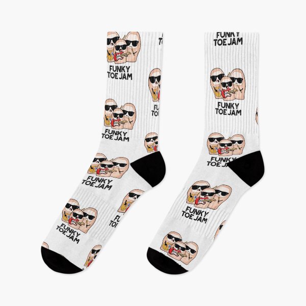 Item preview, Funky Toe Jam Funny Music Pun  designed and sold by punnybone.