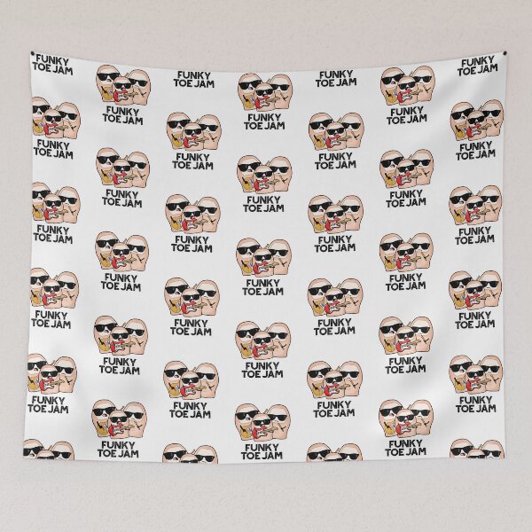 Item preview, Funky Toe Jam Funny Music Pun  designed and sold by punnybone.