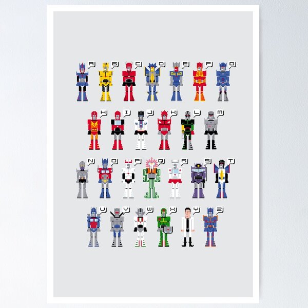 Item preview, Transformers Alphabet designed and sold by Sergey Vozika.