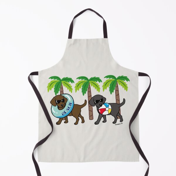 Item preview, Black Labrador and Chocolate Labrador Go to Beach designed and sold by HappyLabradors.