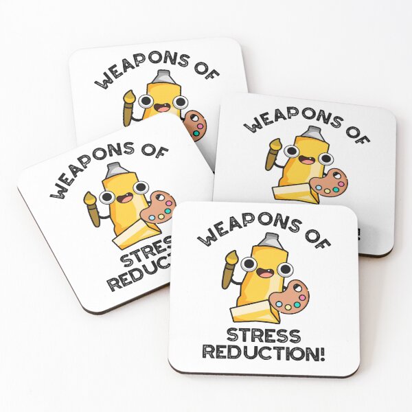 Item preview, Weapons Of Stress Reduction Funny Artist Pun  designed and sold by punnybone.