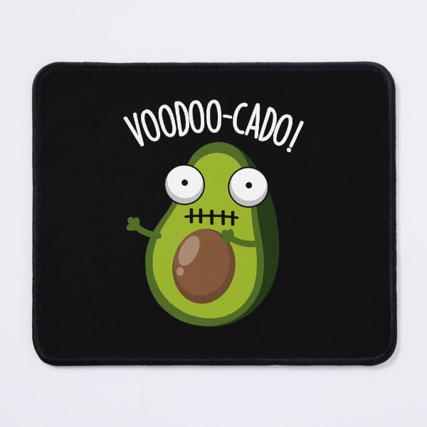 Item preview, Voodoo-cado Funny Avocado Pun (Dark BG) designed and sold by punnybone.