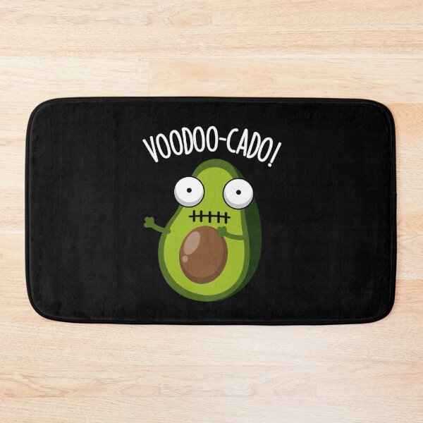 Item preview, Voodoo-cado Funny Avocado Pun (Dark BG) designed and sold by punnybone.