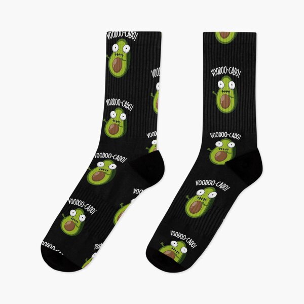 Item preview, Voodoo-cado Funny Avocado Pun (Dark BG) designed and sold by punnybone.