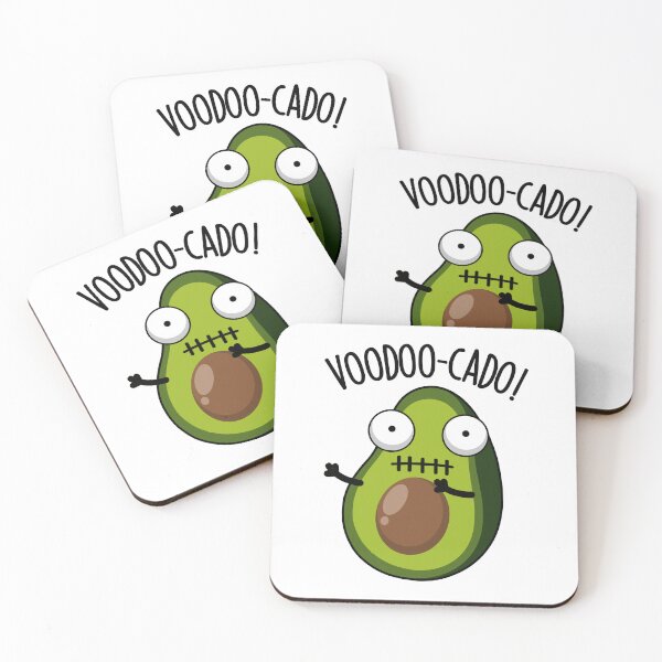 Item preview, Voodoo-cado Funny Avocado Pun  designed and sold by punnybone.