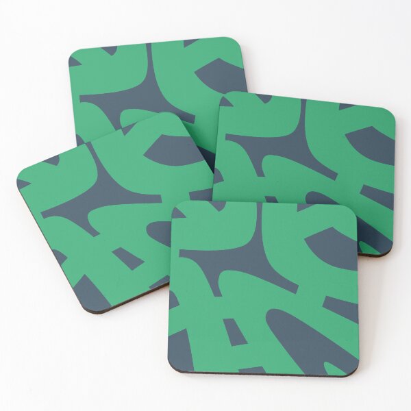 Item preview, Abstract Mid Century Modern Pattern in Green and Blue designed and sold by Deutschic.