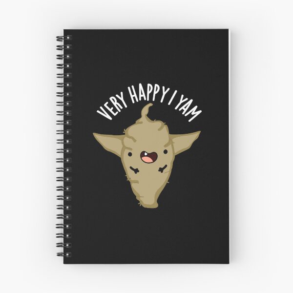 Item preview, Very Happy I Yam Funny Veggie Pun (Dark BG) designed and sold by punnybone.