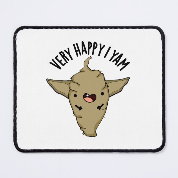 Item preview, Very Happy I Yam Funny Veggie Pun designed and sold by punnybone.