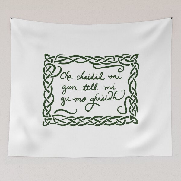 Item preview, Runrig Quote “Cha chaidil mi gun till mi gu mo ghràidh.” designed and sold by ArianeBowens.
