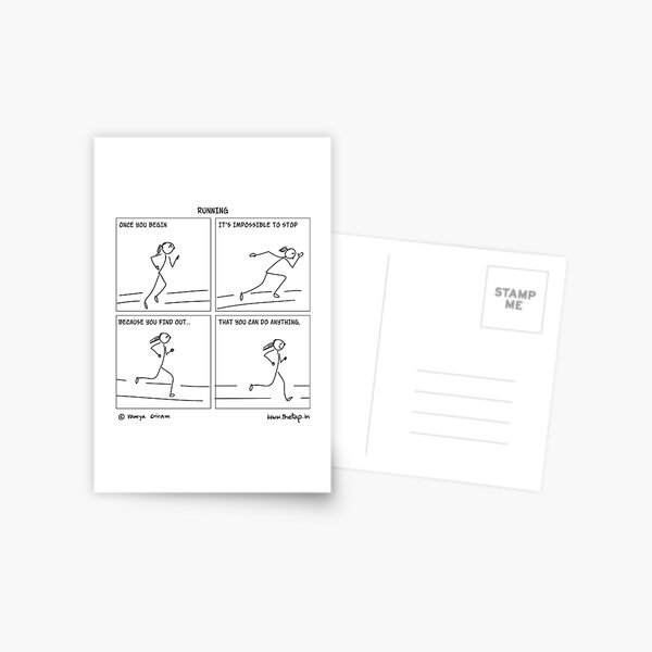 The joy of running Postcard