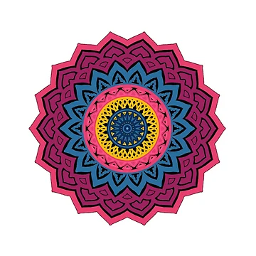 Artwork thumbnail, Mandala Pattern (Pink) by Rudravi