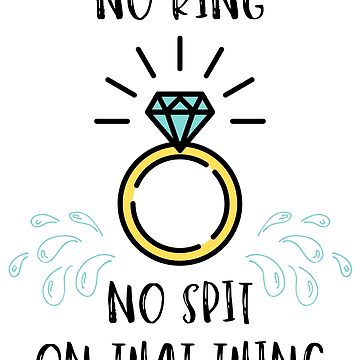 "No Ring No Spit on That Thing Thang Hawk Tuah Girl" Sticker for Sale