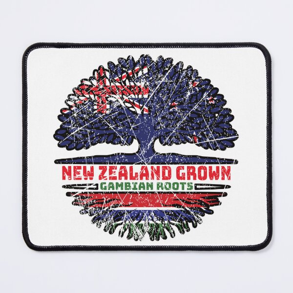Item preview, Gambia Gambian New Zealander New Zealand Tree Roots Flag designed and sold by FlagX.