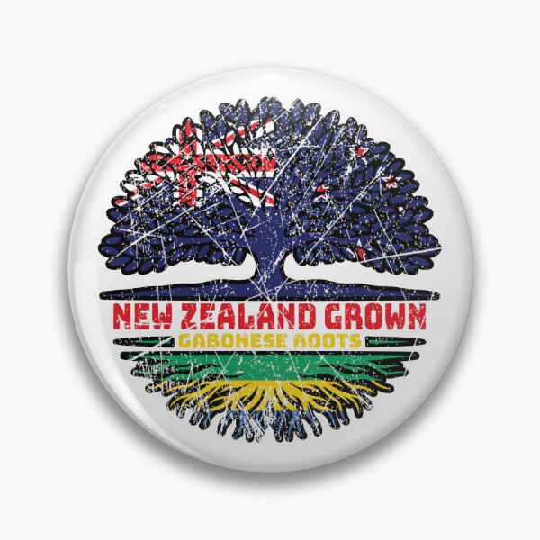 Item preview, Gabon Gabonese New Zealander New Zealand Tree Roots Flag designed and sold by FlagX.