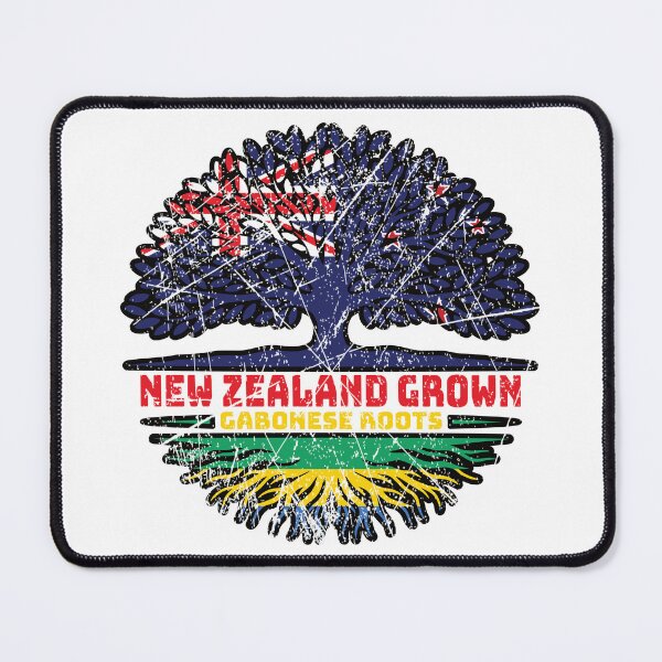 Item preview, Gabon Gabonese New Zealander New Zealand Tree Roots Flag designed and sold by FlagX.