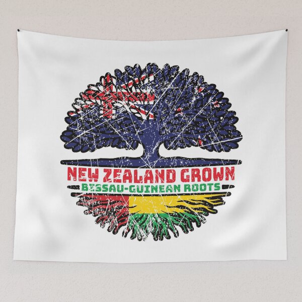 Item preview, Guinea-Bissau Bissau-Guinean New Zealander New Zealand Tree Roots Flag designed and sold by FlagX.