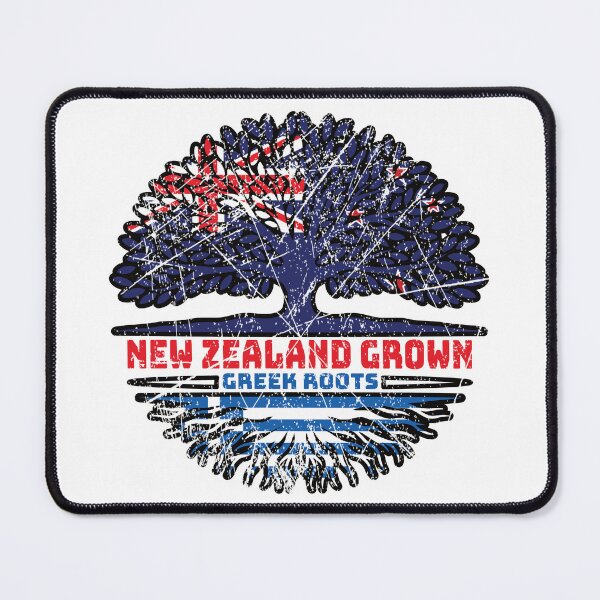 Item preview, Greece Greek New Zealander New Zealand Tree Roots Flag designed and sold by FlagX.