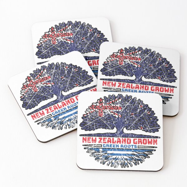 Item preview, Greece Greek New Zealander New Zealand Tree Roots Flag designed and sold by FlagX.