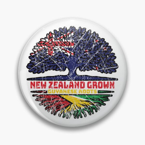 Item preview, Guyana Guyanese New Zealander New Zealand Tree Roots Flag designed and sold by FlagX.