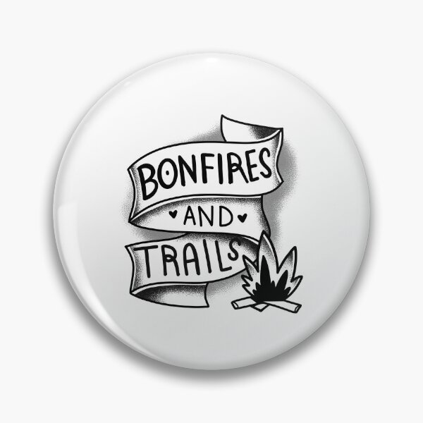 Item preview, Bonfires and trails- black and white boho tattoo style designed and sold by jazzydevil.