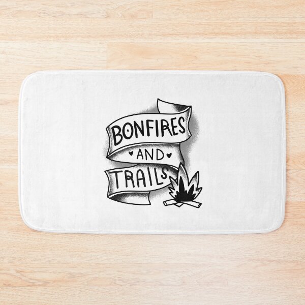 Item preview, Bonfires and trails- black and white boho tattoo style designed and sold by jazzydevil.