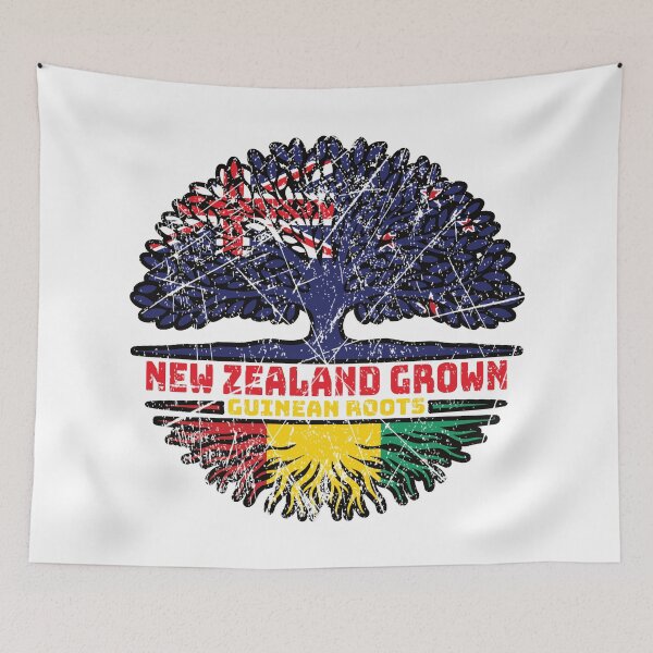 Item preview, Guinea Guinean New Zealander New Zealand Tree Roots Flag designed and sold by FlagX.