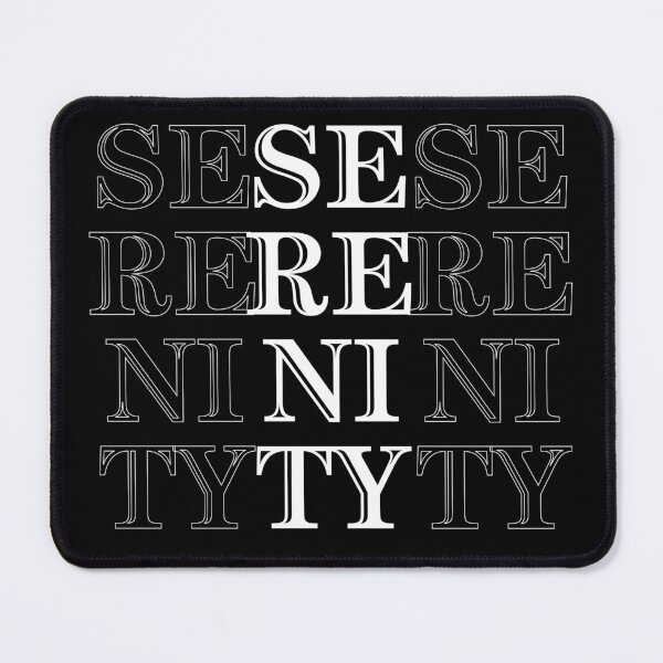 Item preview, Serenity - Text Block designed and sold by New Mentality: Mindset Apparel.