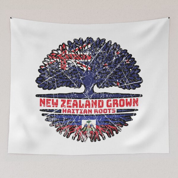 Item preview, Haiti Haitian New Zealander New Zealand Tree Roots Flag designed and sold by FlagX.