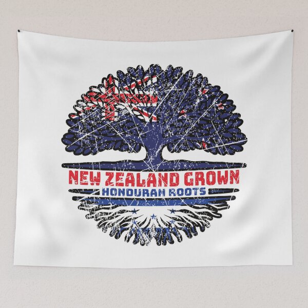 Item preview, Honduras Honduran New Zealander New Zealand Tree Roots Flag designed and sold by FlagX.