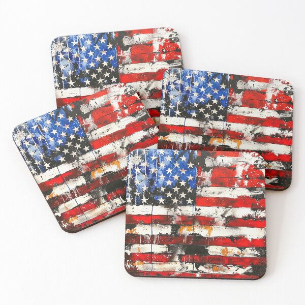 Item preview, Patriotic Urban Art American Flag print designed and sold by dcrc.