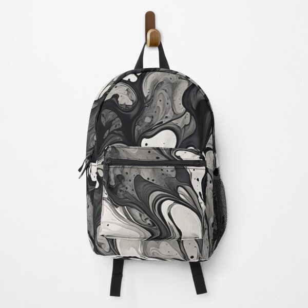 Item preview, Abstract Black and White Ink Spill Pattern designed and sold by calibrit.