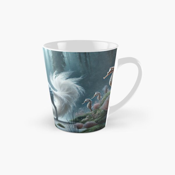 Item preview, Ethereal Fox-Seahorse Hybrid: Enchanted Ocean Guardian designed and sold by FantasyHybrids.
