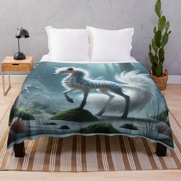 Item preview, Ethereal Fox-Seahorse Hybrid: Enchanted Ocean Guardian designed and sold by FantasyHybrids.