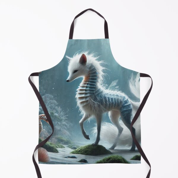 Item preview, Ethereal Fox-Seahorse Hybrid: Enchanted Ocean Guardian designed and sold by FantasyHybrids.