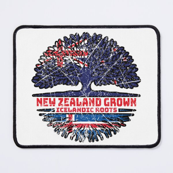 Item preview, Iceland Icelandic New Zealander New Zealand Tree Roots Flag designed and sold by FlagX.