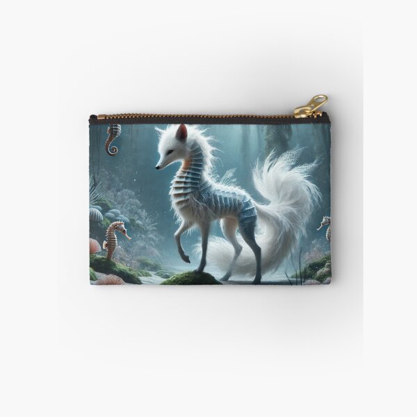 Item preview, Ethereal Fox-Seahorse Hybrid: Enchanted Ocean Guardian designed and sold by FantasyHybrids.