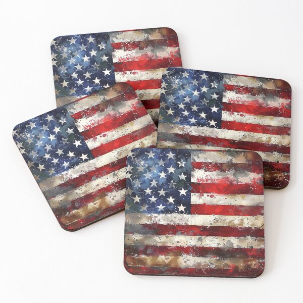 Item preview, patriotic urban art american flag print designed and sold by dcrc.